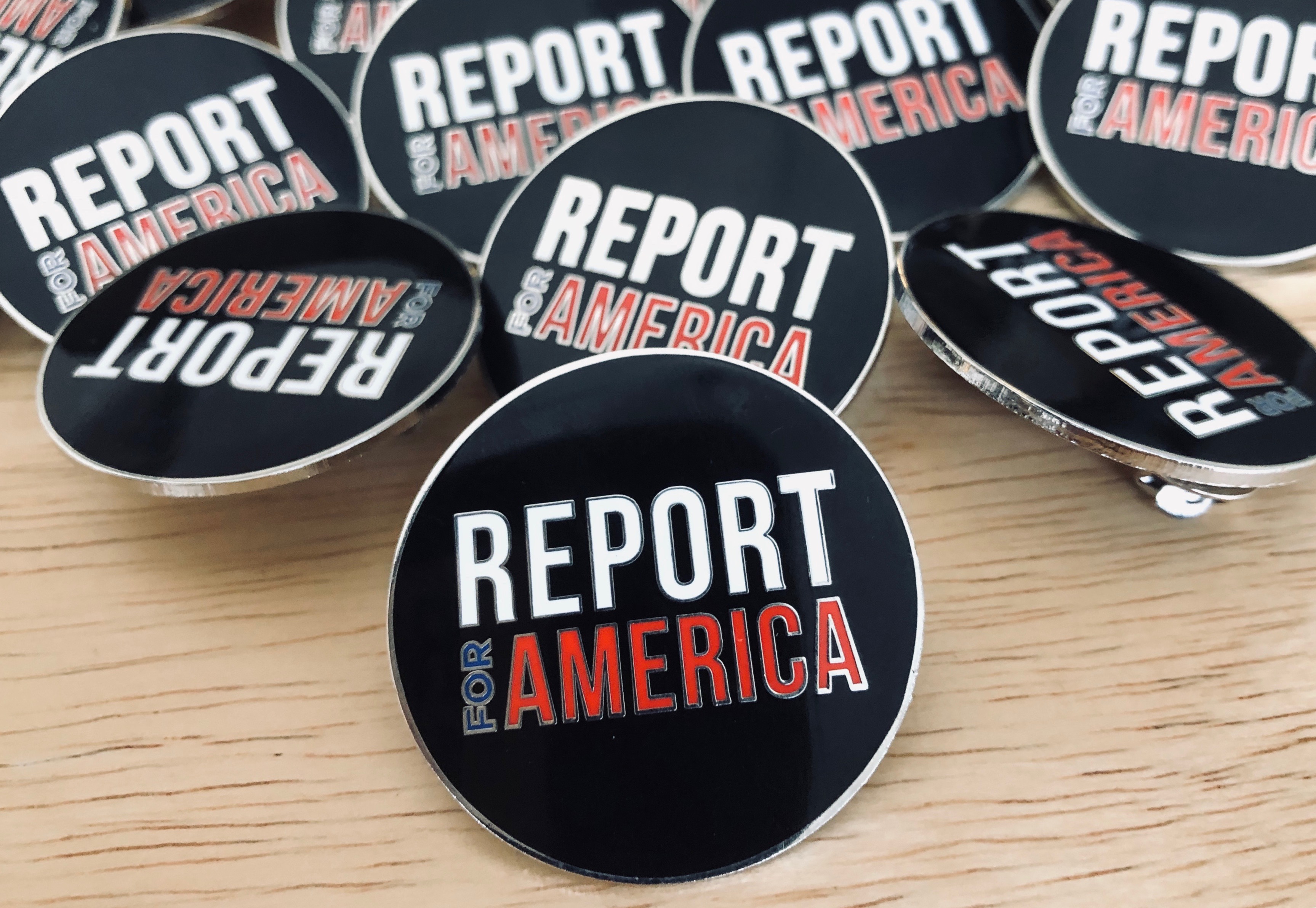 Report for America pins
